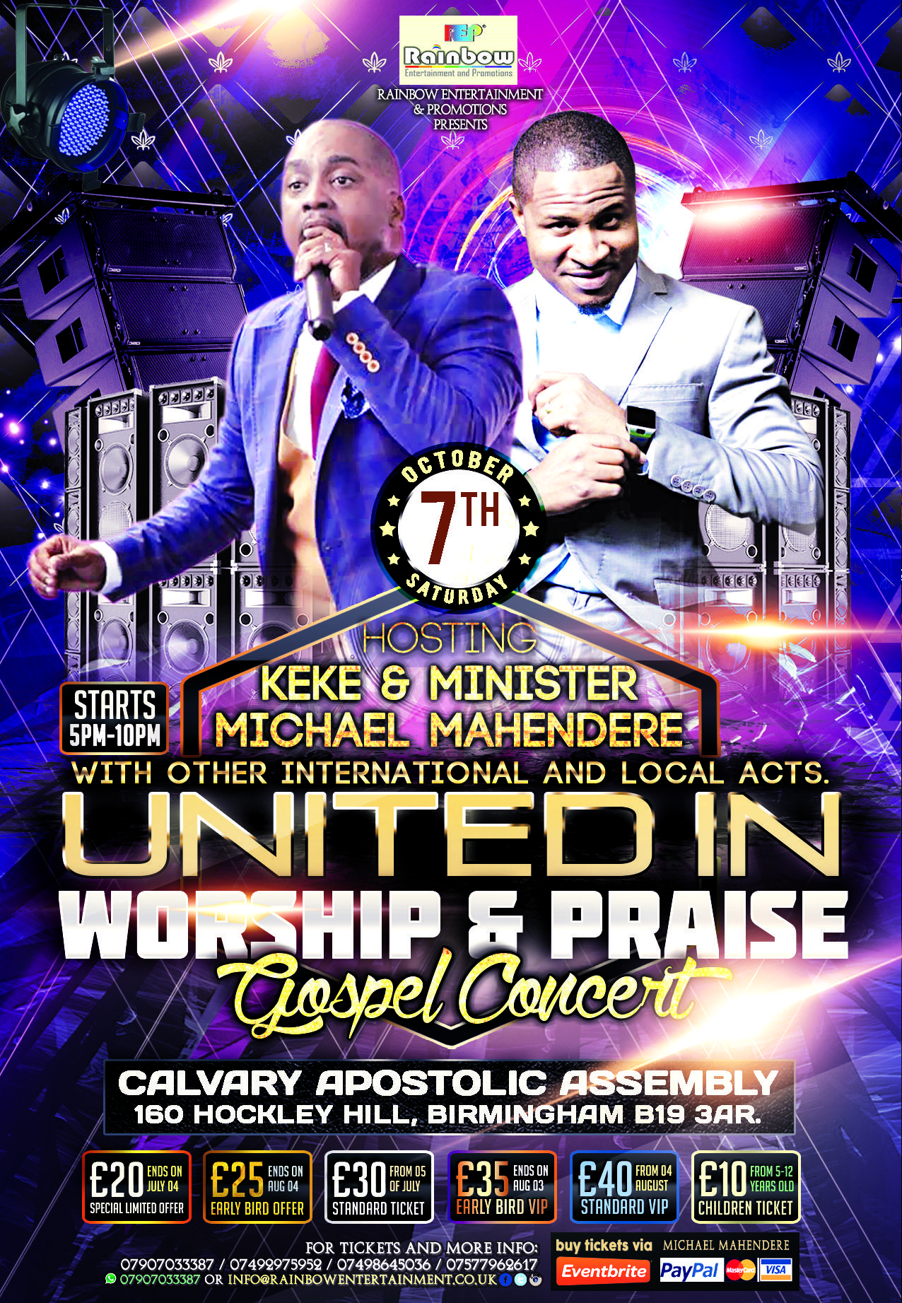 United in Worship and Praise Gospel Concert - Feat Min M Mahendere & Prophet Keke | Blacknet UK