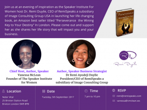 Black Sisters With A Vision Presents an Evening With Remi Duyile | Blacknet UK