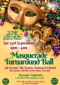 Bojangles Masquerade Turnaround Party | Blacknet UK