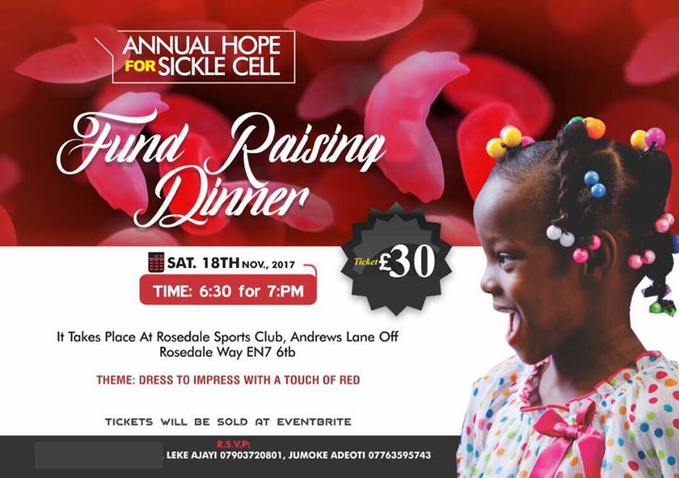 5th Annual Hope for Sickle Cell Dinner and Dance | Blacknet UK