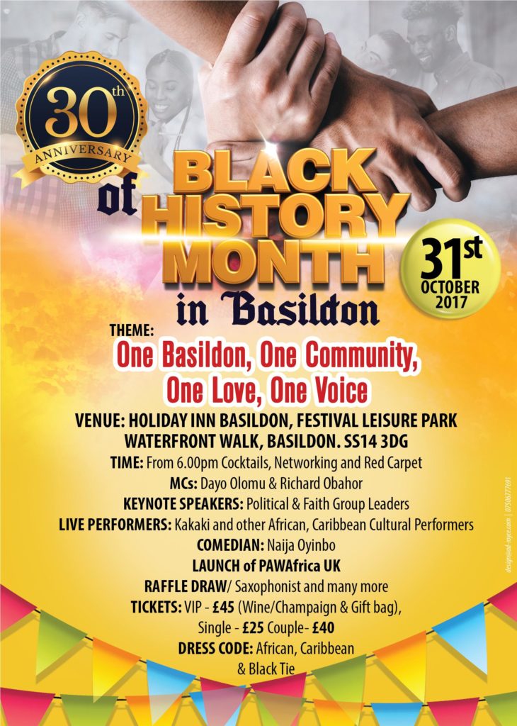 30th Anniversary of Black History Month Celebrations in Basildon - blacknet