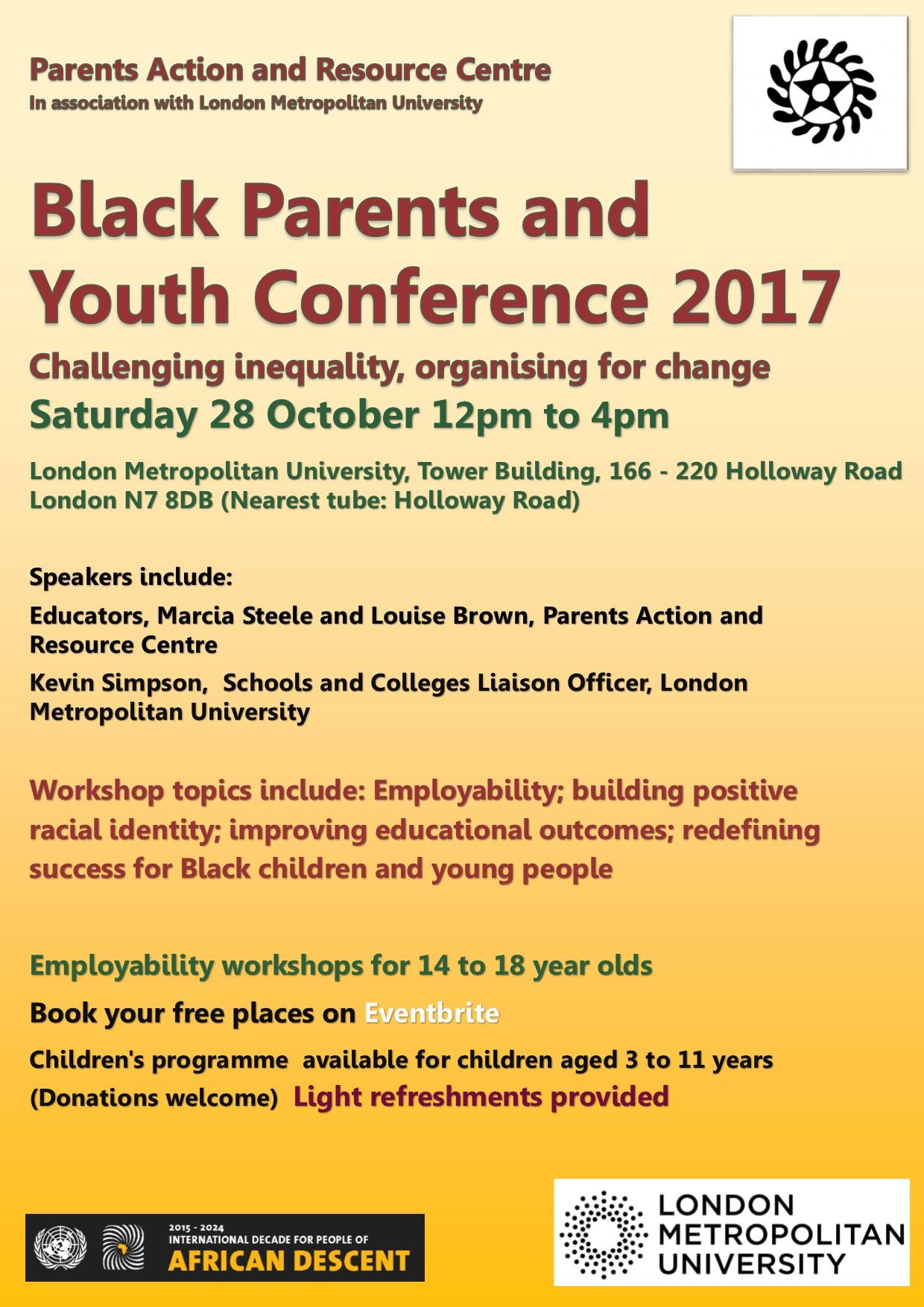 Black Parents & Youth Conference 2017 | Blacknet UK