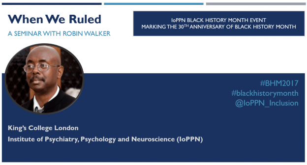 When We Ruled: a seminar with Robin Walker | Blacknet UK