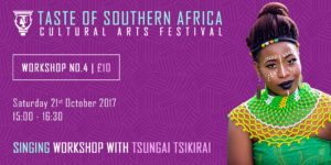 African Singing Workshop with Tsungai Tsikirai - Taste of Southern Africa | Blacknet UK