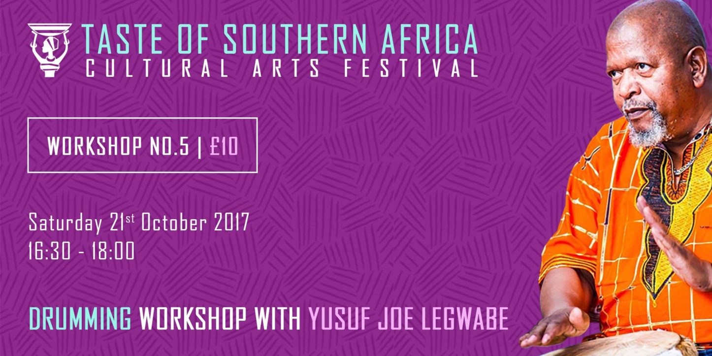 African Drumming Workshop with Yusuf Joe Legwabe - Taste of Southern Africa | Blacknet UK