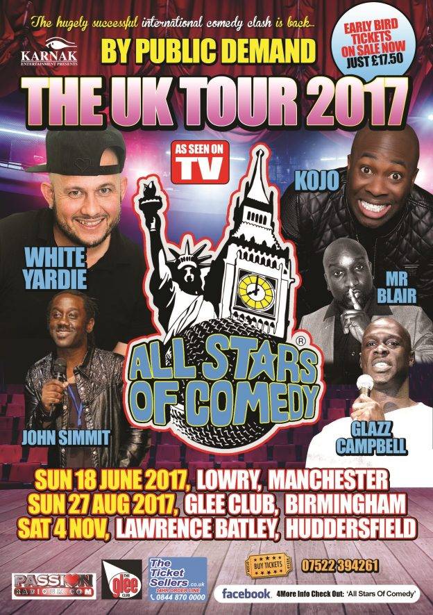 All Stars Of Comedy KOJO & White Yardie 2017 UK Tour | Blacknet UK