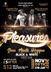 PLEASURES Soca Meets Reggae ft DJ English Fire & Allan Brando (Black & White Edition) | Blacknet UK