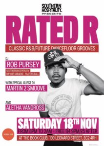 Rated R - Classic R&B/Future Jams - DJs: Rob Pursey + Martin 2 Smoove | Blacknet UK
