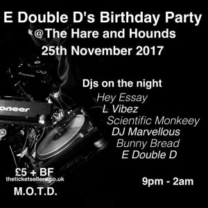 E Double D Birthday Party | Blacknet UK
