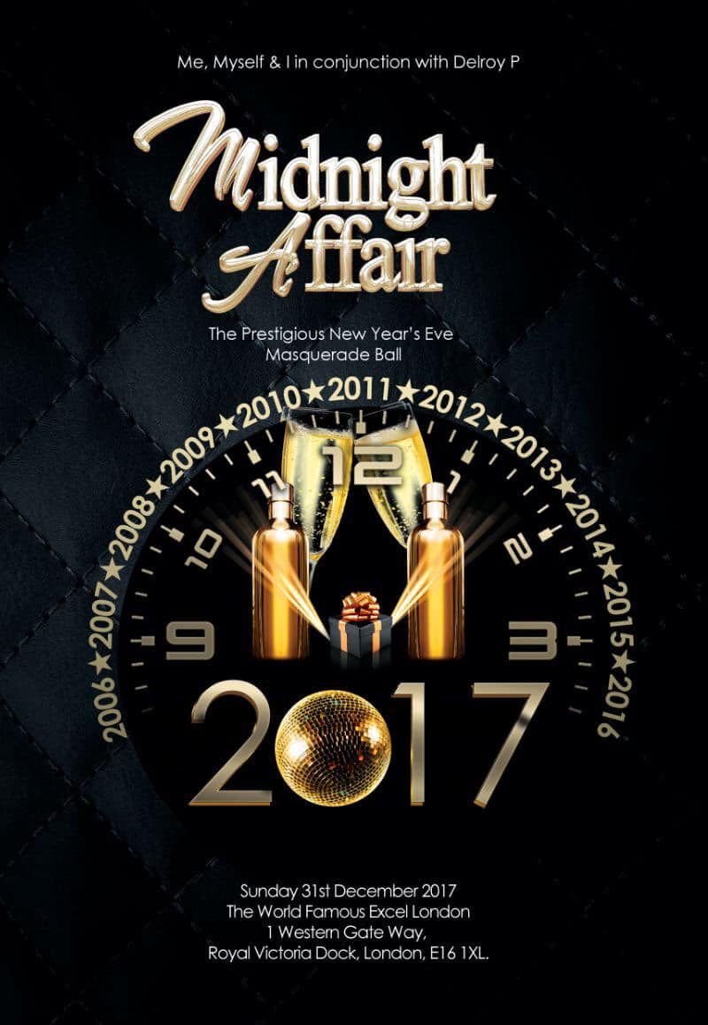 New Years Eve - The Midnight Affair Masquerade Ball 2017 | Blacknet UK