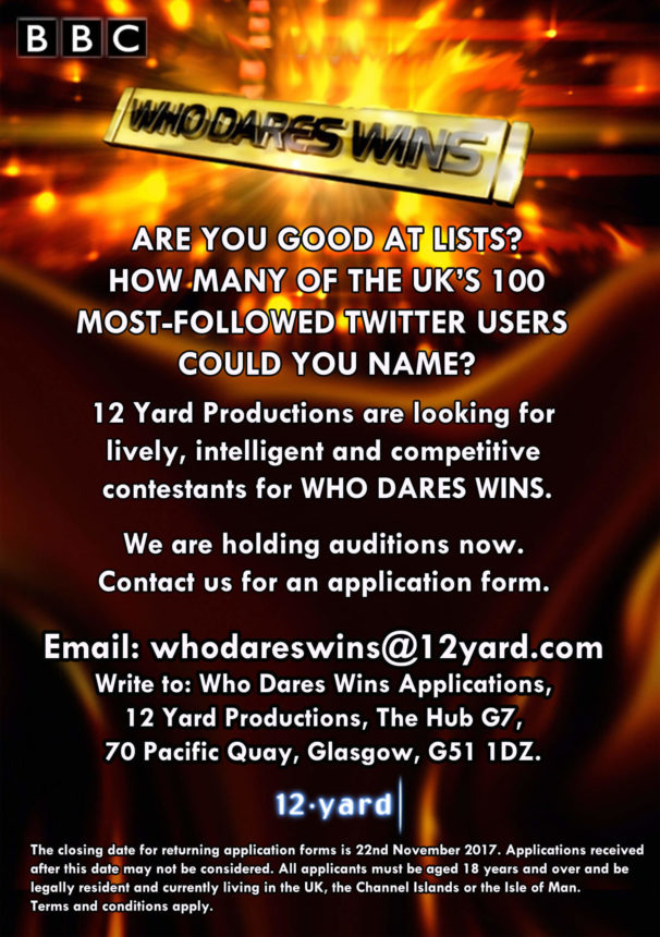 Who Dares Wins 2017