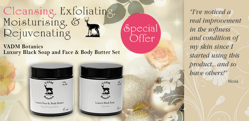Black Soap and Face and Body Butter Set