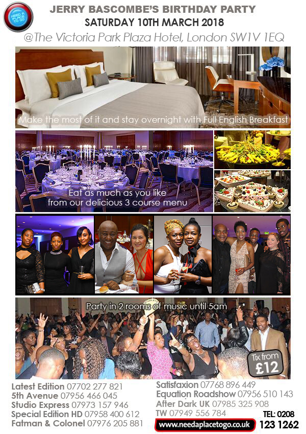 You're invited to Jerry Bascombe's birthday Party 2018