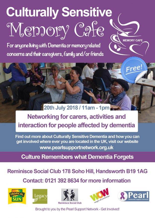 Pearl Support Network - Culturally Sensitive Memory CaFE
