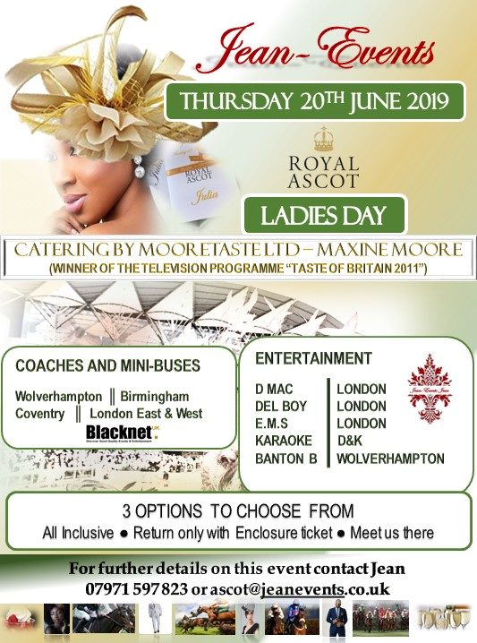 Roayl Ascot - Ladies Day Jean Events