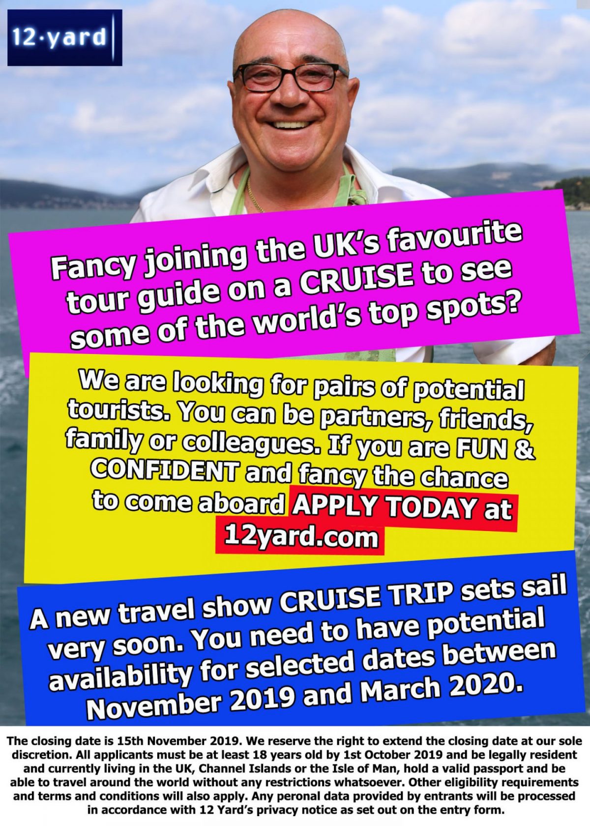 New travel show CRUISE TRIP sets sail very soon.