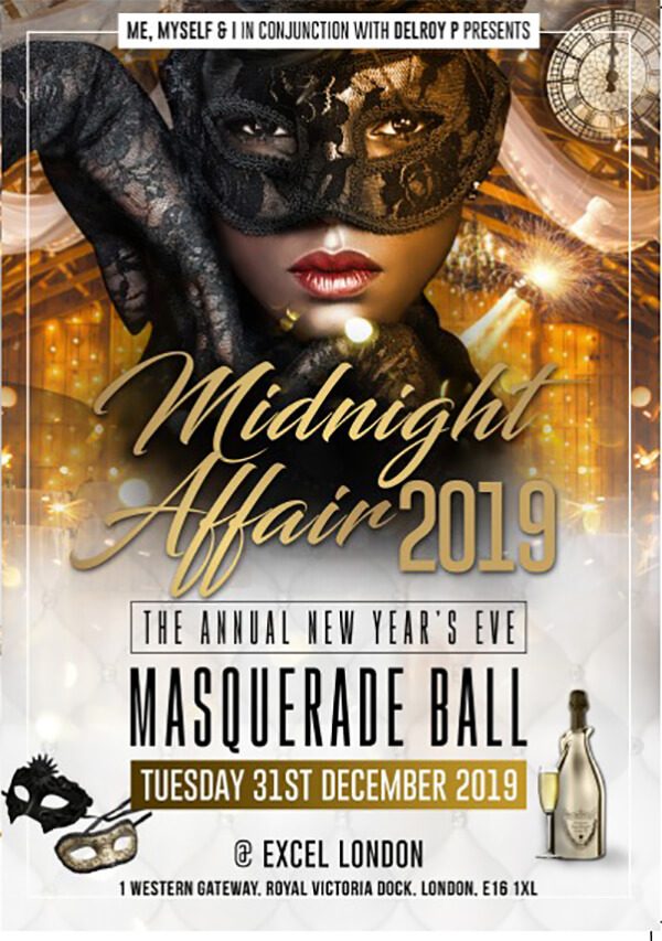 Midnight Affair - 31st Dec 2019 Excel London Masquerade Ball