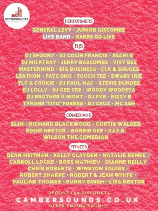 Cambersounds Ultimate Weekender  2023 @ Pontins Camber Sands