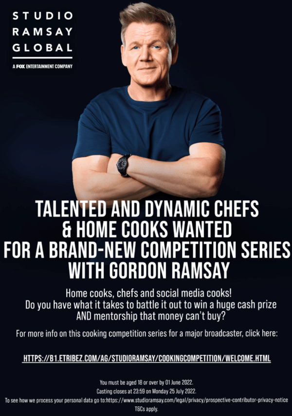 COOKING COMPETITION CASTING POSTER