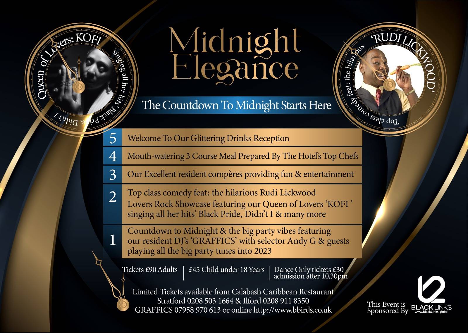MIDNIGHT ELEGANCE - THE BLACK TIE DINNER LOVERS ROCK SHOWCASE & DANCE AFFAIR 10TH YEAR ANNIVERSARY CELEBRATION