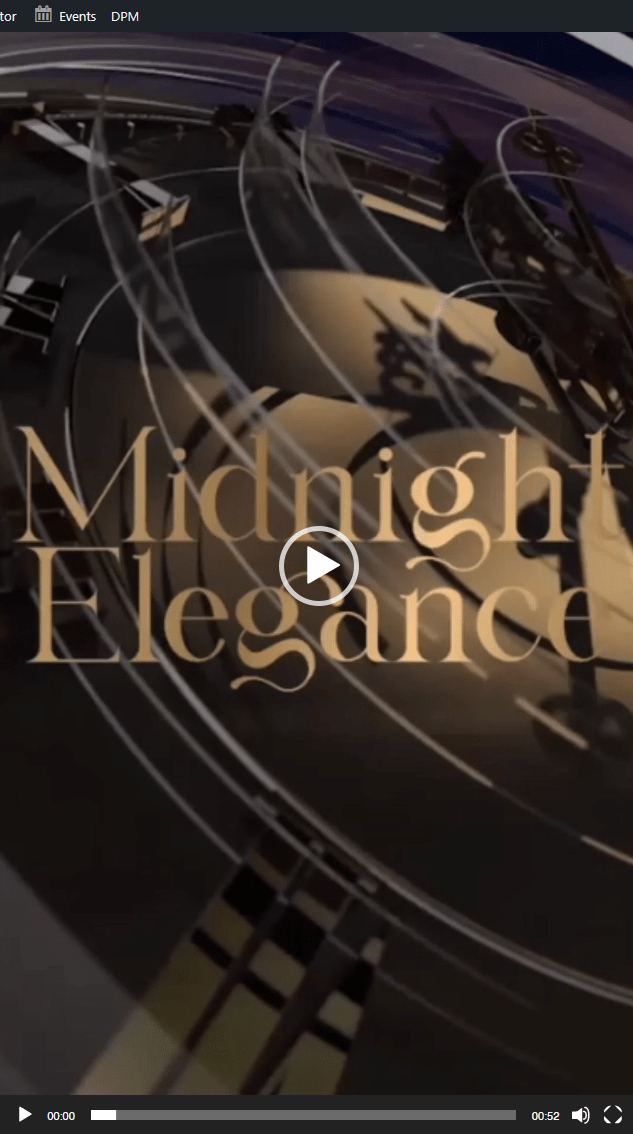 The Midnight Elegance 2022 New Years Eve Advert