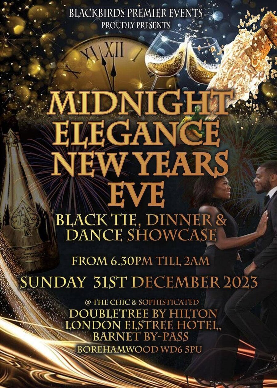 The Midnight Elegance 2023 New Years Eve Black Tie Dinner & Dance Showcase