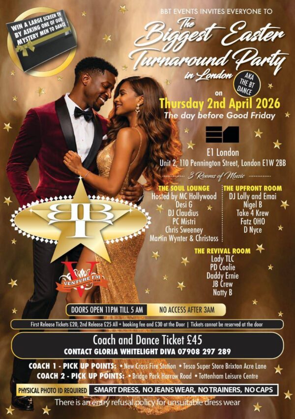 Get ready for one of the biggest nights of the year – The Easter Turnaround Party 2026 in London.